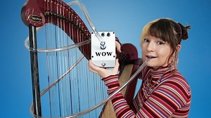 Musician Tries to Use Talk Box While Playing the Harp