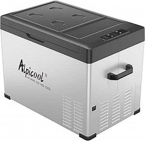 Alpicool C40 Portable Car Freezer, 12 Volt Refrigerator, 38 Quart(35.7 Liter) Fast Cooling 12V Car Fridge, Car Cooler for RV, Truck, Camping, Outdoor -12/24V DC and 100-240V AC