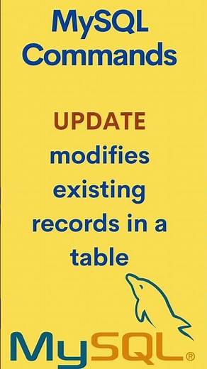 MySQL Command - Update