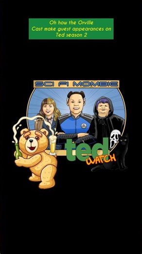 Oh how the crew of the Orville shows up on #Ted. #scifimombie #pennyjeraldjohnson #sethmacfarlane