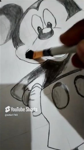 miky mouse drawing #viral #shorts #500subs