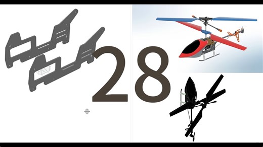 NX2412遥控直升机-零件28-底盘支撑面板01