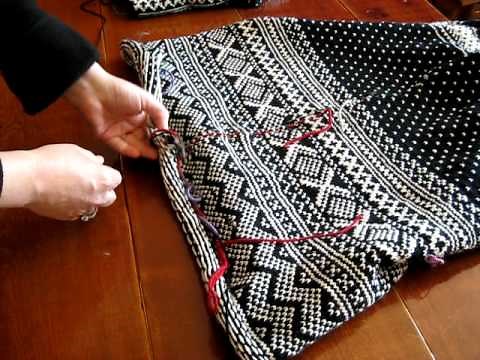Steeking Armholes in Norwegian Sweater