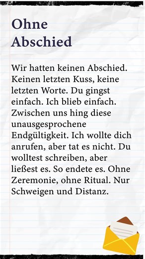 𝗢𝗵𝗻𝗲 𝗔𝗯𝘀𝗰𝗵𝗶𝗲𝗱 Geschichten zum Zuhören. Deutsch zum Mitfühlen. Auf dieser Seite findest du ruhige Märchen und kurze Geschichten auf Deutsch — ideal zum Entspannen und zum Lernen (B1). Jede Geschichte lädt dazu ein, einen Moment innezuhalten und Sprache mit Gefühl zu erleben. 🎧 Hörgeschichten ❄️ Winterliche & zeitlose Märchen ✨ Lernen mit Emotion und Ruhe 👉 𝗪𝗲𝗶𝘁𝗲𝗿𝗲 𝗚𝗲𝘀𝗰𝗵𝗶𝗰𝗵𝘁𝗲𝗻, 𝗟𝗲𝗿𝗻𝗺𝗮𝘁𝗲𝗿𝗶𝗮𝗹𝗶𝗲𝗻 𝘂𝗻𝗱 𝘂𝗻𝘀𝗲𝗿𝗲 𝗮𝗻𝗱𝗲𝗿𝗲𝗻 𝗞𝗮𝗻𝗮̈𝗹𝗲 𝗳𝗶𝗻𝗱�
