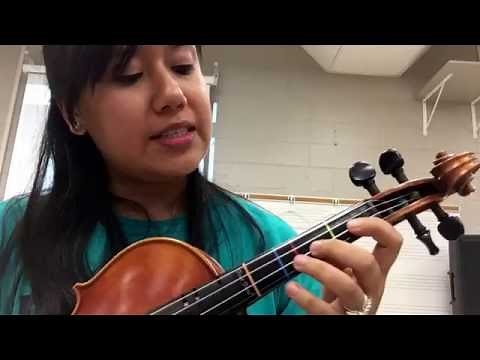 Bb major two octave scale violin tutorial