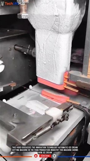 Innovation Technology Automatic Ice Cream Cutting Machine #tech