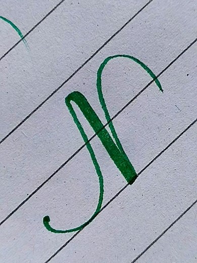 Mastering Calligraphy: Writing the Letter N