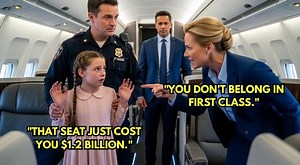 Flight Attendant Calls Cops On White Kid In First-Class — Then $1.2B Freezes When His Mother Arrives "We need airport police to meet the gate. First class, seat 1A, minor, possible fraudulent boarding." The flight attendant's voice echoed down the aisle, loud enough for the whole cabin to hear. 12-year-old Eliza Monroe froze in her seat. Every pair of eyes in first class turned to her. The businessman in 1B pulled his laptop closer. A woman two rows back raised an eyebrow, and the man across the