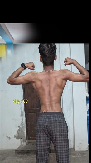 470 Days Natural Vegetarian Back Transformation 💪 | Pure Veg Muscle Power 🔥 Hard Work Result #back