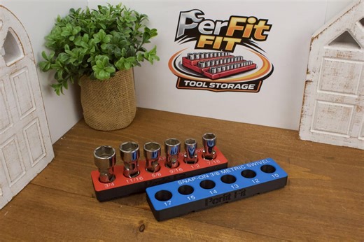 Snap-on 6 Pc 3/8" Drive Flank Drive Shallow Universal Socket Set Organizer | Magnetic Tool Drawer Organizer | Gridfinity Socket Tray - Etsy