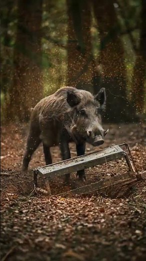 BOAR TRAP SNAPPED! 😱 Watch It Escape… Then Get CAUGHT Again! #WildBoar