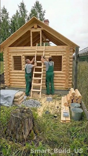 I Turned a $1,000 Wooden Frame into a Cozy Tiny House! #shorts