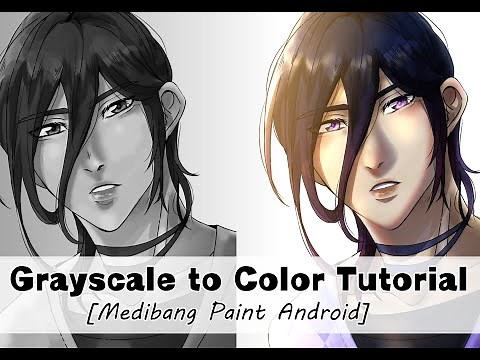 Grayscale to Color tutorial [Medibang Paint android]
