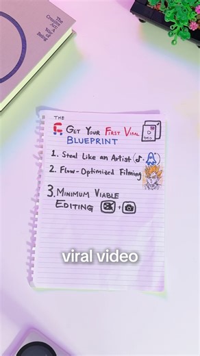 Mino Lee on Instagram: "The Get your first viral video blueprint 😩👇 1. Steal like an artist I hate “creator purists” who claim creativity needs to be this born genius kinda thing. I think that’s dumb and ego-stroking. I use hook/scripting frameworks and I study other creators literally every day, and @goghost.ai is literally built off that same methodology. 2. Flow Optimized Filming I don’t see enough creators talking about how to talk on camera. Maybe cus it feels so weird and intangible. But