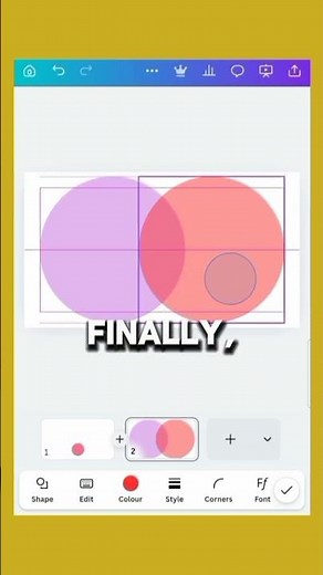Episode 3: Shape Intersection Effect in Canva #presentation #students #graphicdesign #canva #design