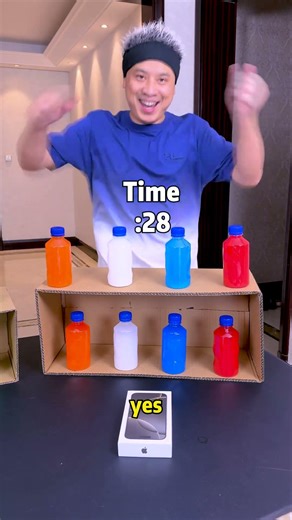 Color matching competition, haha so exciting~ #Funny #Party Game Challenge #Family Game Challenge