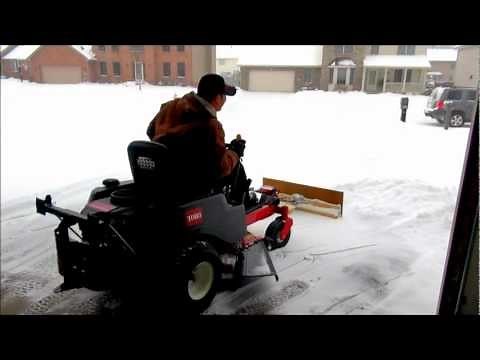 Snow Plow for Zero turn Mower (Homemade Project)