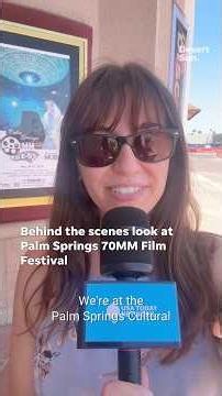Behind the scenes look at the Palm Springs 70mm Film Fest #movies #70mm #palmsprings #filmtok