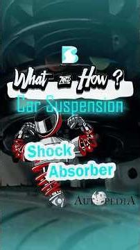 "💡 𝑾𝒉𝒂𝒕 & 𝑯𝒐𝒘 : Shock Absorbers ⚙️"