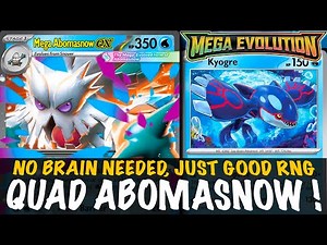 Mega ABOMASNOW ex ! Knock Out Anything with One Hit ! PTCGL Gameplay (MEGA EVOLUTION)