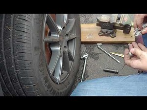 Remove security spline lug nuts without the key