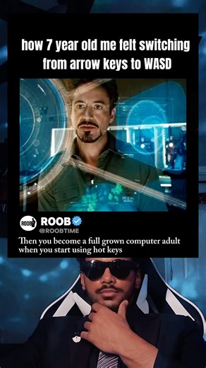 How 7 year old me felt switching from arrow keys to WASD