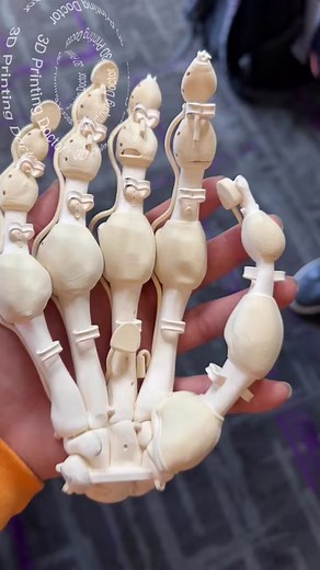 From layers to limbs!!! Amazing 3d printed Anthropomorphic Soft Skeleton Hand. At [Robosoft2024] in San Diego I got a chance to record this video. Printing technology is based on vision controlled jetting from Inkbit. At ETH Zurich, Katzschmann’s group Is working on 3D printing complex structures to change soft robotics future!ReferenceBuchner TJK et al. Vision-Controlled Jetting for Composite Systems and Robots, Nature, 15. November 2023, doi: external page10.1038/s41586-023-06684-3 #3dprinting