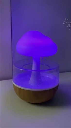 Rain Cloud Water Drop Humidifier with 7 Colors LED Night Light