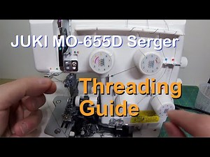 Threading the Juki MO-655D Serger/Overlocker