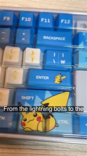 logitec x pokemon pikachu key cap #logitec #keyboard #keycap #k855 #로지텍 #피카츄 #키보드