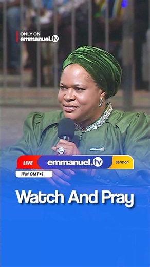 Watch “WATCH AND PRAY” this afternoon at 1PM (WAT) only on Emmanuel TV