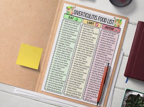 Diverticulitis Food List Printable, Diverticulitis Diet Chart PDF, Eat, Limit, Avoid Foods for Gut Health, IBS, Low Fiber & Digestive Relief - Etsy
