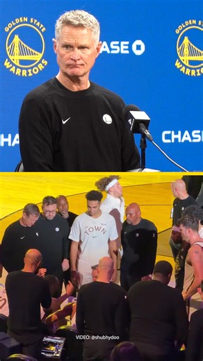 Steve Kerr on the heated back-and-forth with Draymond Green tonight that led to him going to the locker room and not playing in the final 20 minutes. "We got into it obviously... We had it out a little bit and he made his decision to go back to the locker room to cool off. That's all I'm gonna say about it. Everything is private." He didn't play the last 20 minutes, would you have gone back to him? "No. No. He wasn't going back in." Was that a decision by him or you? "He left. He went back to th