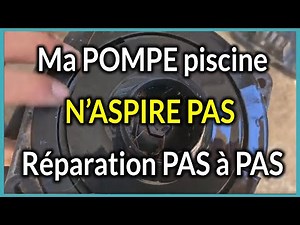 My pool pump is not sucking: step-by-step repair