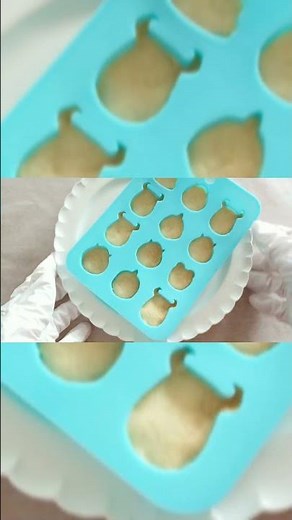 DAISOのモールドで簡単ミニクッキー～How to decorate MONSTERS INC mini ​cookies～【ハロウィン　モンスターズインク　クッキー ♯Shorts