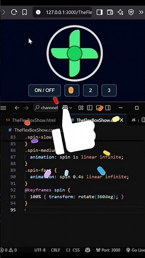 Working Fan with On/Off & Speed Control ⚡🎛️ | TheFlexBoxShow | #shorts #theflexboxshow