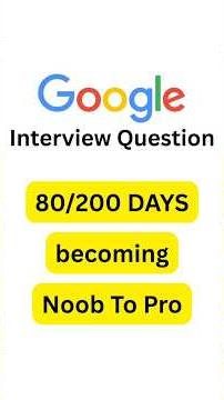 Day 80/200 of making you pro coder 💻 #coding #code #programming #interviewquestions #google