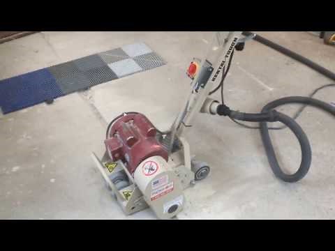 Using a Concrete Scarifier to level two slabs
