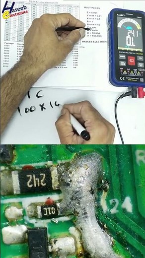 01C SMD Resistor Marking Code Explained | EIA-96 / E96 Precision Resistor #Shorts