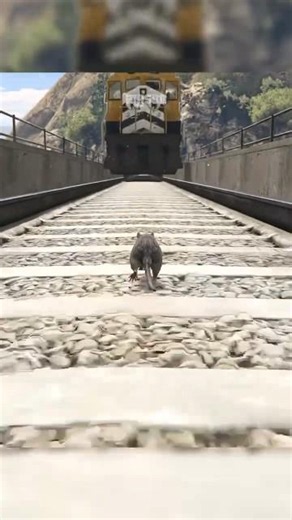 Master Splinter vs. the Train in GTA 5? 😂🔥