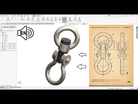Swivel Ring SolidWorks 2021 Tutorial! Swept Boss/Base Command step by step!