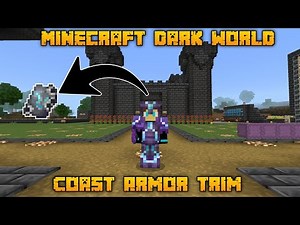 Minecraft New Coast Armor Trim | Full Enchanted Netherite Armor | Minecraft Dark World