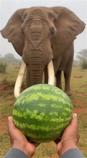 Epic Elephant Watermelon Crush – One Bite Wonder!