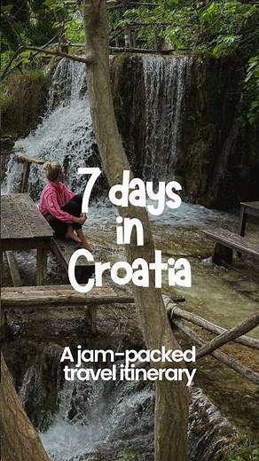 7 Days In Croatia Road Trip Itinerary: Waterfalls, Ancient Cities & National Parks!