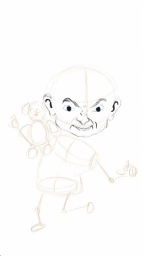 Mr. Bean Comic Art Process | Speed Drawing 🎨 #Shorts