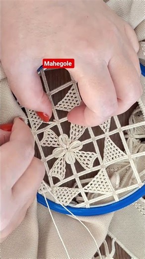 Needlework tutorial #embroidery #embroiderydesign #diyembroidery#beginners #reticello#stitch#viral