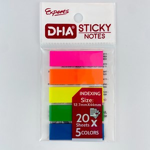 [Hot Item] Five Color Crew Cut Indexing Notes Eco-Friendly Sticky Note for Office