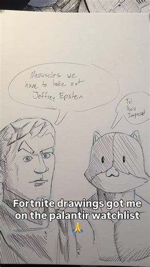 M on Instagram: "Fortnite fan art #fortnite #meowscles #drawing #manga #jojo"