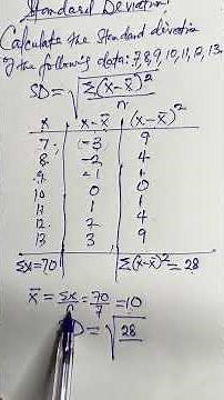 Standard Deviation Explained (Final Part) | Full Solution