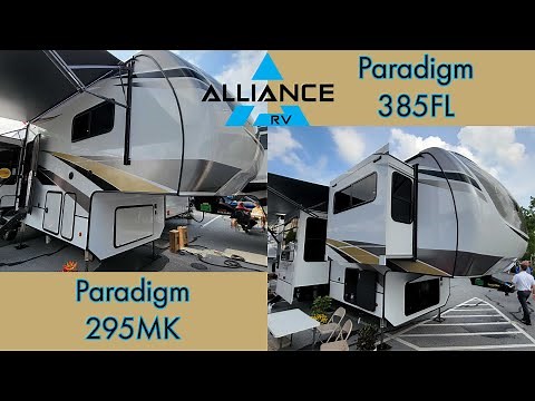 Alliance Paradigm 295MK & 385FL from the 2021 Hershey RV Show Brief Walk Around